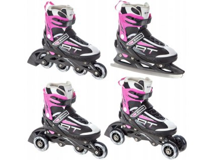 koleckove brusle 4v1 raven profession black pink