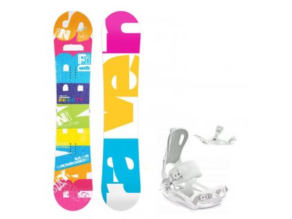 snowboard komplet raven infinity vazani fastec white