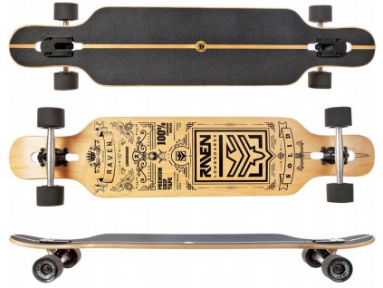 longboard RAVEN solid ABEC9