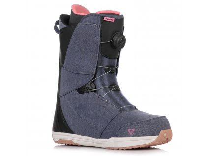 boty gravity aura atop blue denim gum