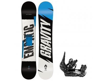 detsky snowboard komplet gravity empatic vazani s230