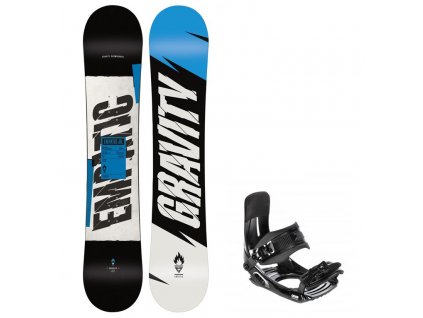 detsky snowboard komplet gravity empatic 23 vazani croxer
