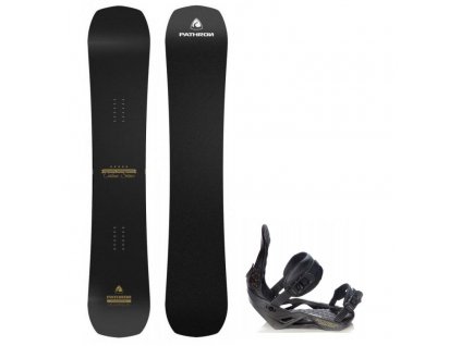 snowboard komplet pathron carbon gold vazani ct carbon