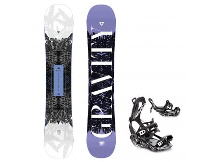 snowboard vazani raven fastec ft360 black