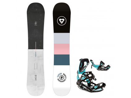 snowboard vazani raven fastec ft360 black mint