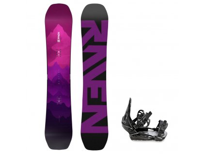 snowboard vazani raven s230 black