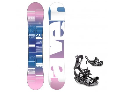 snowboard vazani raven fastec ft360 black