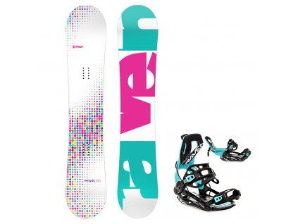 snowboard vazani raven fastec ft360 black mint