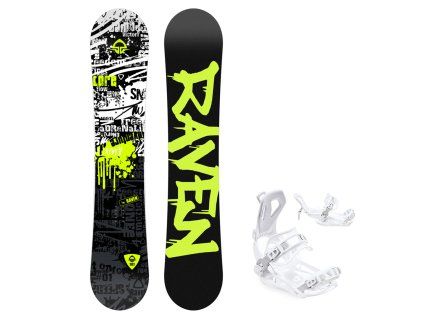 snowboard vazani raven fastec ft360 white
