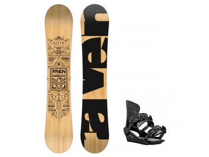 snowboard vazani raven king black