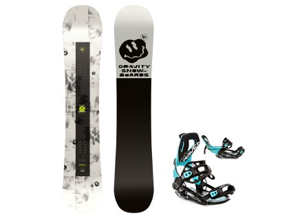 snowboard vazani raven fastec ft360 black mint