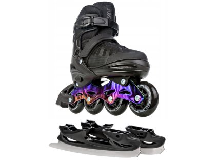 koleckove inline brusle 2v1 raven oxen neo chrome abec9