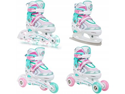 detske koleckove brusle 4v1 raven Lia PLUS svitici kola velikostne nastavitelne
