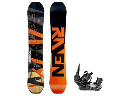 snowboard set raven barracuda orange vazani raven s230