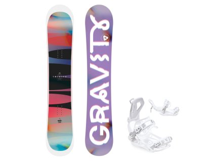 snowboard gravity trinity vazani raven fastec ft360 white