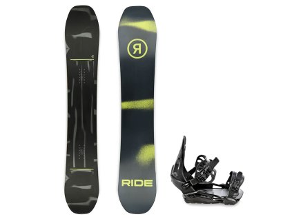 ride manic snowboard vazani raven s230 black