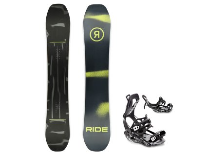 ride manic snowboard vazani raven fastec ft360 black