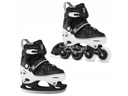 koleckove inline brusle 2v1 RAVEN Oxen White