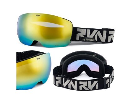 Snowboard bryle raven x200 magneticke black