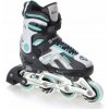 koleckove brusle 2v1 pulse black mint nastavitelne hlinik abec7 2