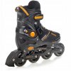 koleckove brusle 2v1 pulse black orange nastavitelne hlinik abec7 3