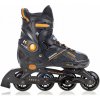 koleckove brusle 2v1 pulse black orange nastavitelne hlinik abec7 2