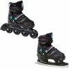 koleckove inline brusle 2v1 raven drill mint pink zvetsovaci