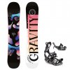 Snowboard komplet Gravity Thunder 23/24 + vázání Fastec FT360 black
