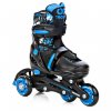 koleckove brusle 4v1 2v1 velikostne regulovatelne croxer nollan svitici kolo led 6