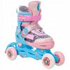 detske koleckove inline brusle 2v1 4v1 regulovatelne svitici kola raven etta 12