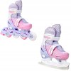 detske divci koleckove brusle 2v1 3v1 4v1 RAVEN Loret Lila Pink svitici kola 00