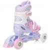 detske divci koleckove brusle 2v1 3v1 4v1 RAVEN Loret Lila Pink svitici kola 12