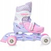 detske divci koleckove brusle 2v1 3v1 4v1 RAVEN Loret Lila Pink svitici kola 10