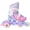 detske divci koleckove brusle 2v1 3v1 4v1 RAVEN Loret Lila Pink svitici kola 7