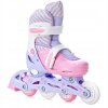 detske divci koleckove brusle 2v1 3v1 4v1 RAVEN Loret Lila Pink svitici kola 5