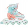 detske koleckove inline brusle raven isla orange:mint velikostne nastavitelne svitici kola 2