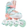 detske koleckove inline brusle raven isla orange:mint velikostne nastavitelne svitici kola 4