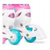 detske koleckove inline brusle 2v1 RAVEN Loret glitter white mint pink 6
