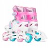 detske koleckove inline brusle 2v1 RAVEN Loret glitter white mint pink 9