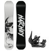 snowboard komplet hatchey silence white vazani s230 black