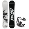 snowboard komplet hatchey silence white vazani ft360 black