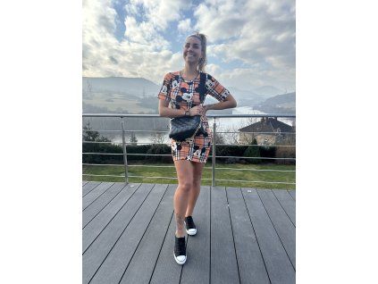 SNOW EAGLE šaty s krátkým rukávem - prodloužené