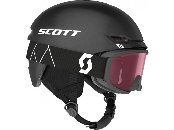 helma a brýle Scott Combo black (velikost S)