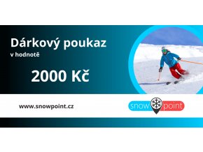 snowpoint darkovy poukaz 2000