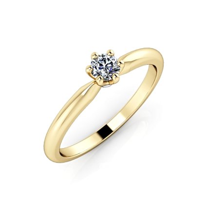 Zasnubni prsten bile zlato diamant ZSP119Y