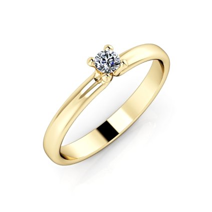 Zasnubni prsten zlute zlato diamant ZSP072Y