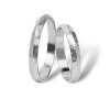 Originalní snubni prsteny bile zlato SP105W
