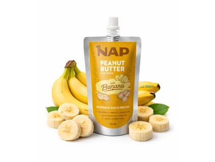 Banán arašíšové máslo upravené