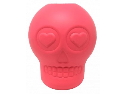 sodapup dog toys large mkb sugar skull durable rubber chew toy treat dispenser large pink 13078022520966 1024x1024@2x