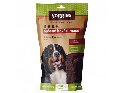 1265 susene hovezi maso pro psy yoggies prouzky 50g